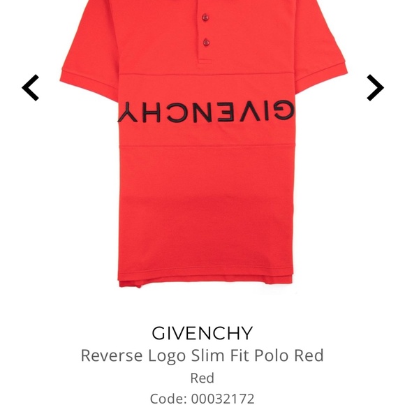 Givenchy Men’s Slim-Fit Polo – Size S, Red - Picture 4 of 4